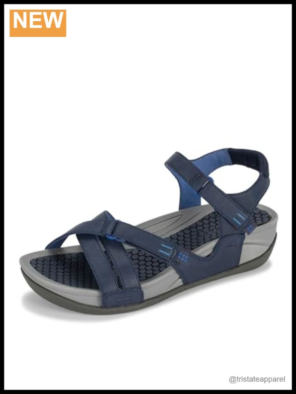 Danny Slide Sandals with Adjustable Strap and Arch Support
